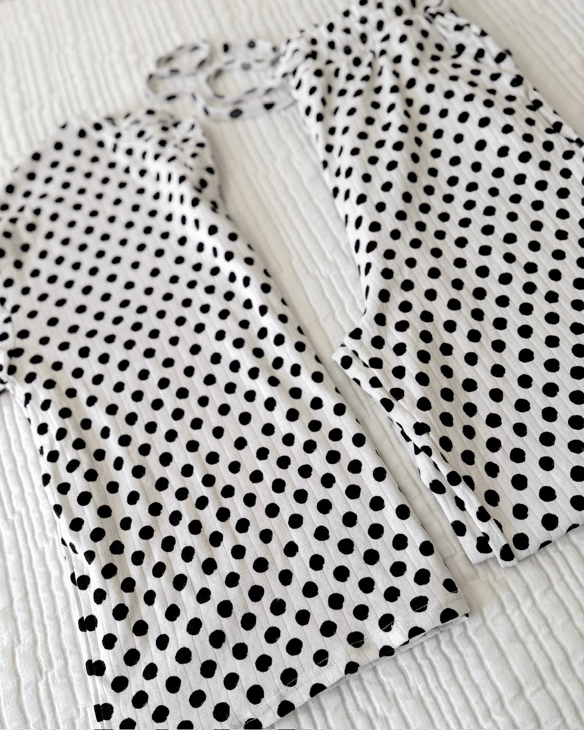 POLKA DOTS • women's pointelle pajama set