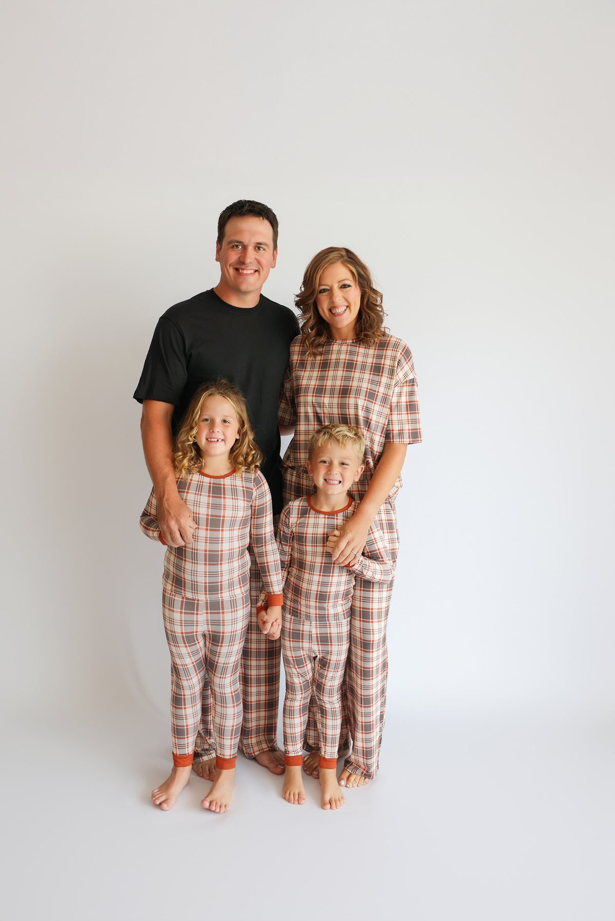 AUTUMN PLAID • bamboo boxy pajama set (women + youth)
