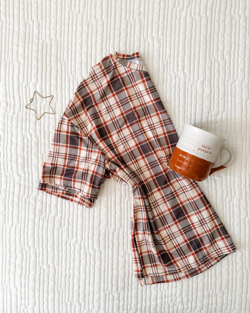AUTUMN PLAID • bamboo boxy pajama set (women + youth)