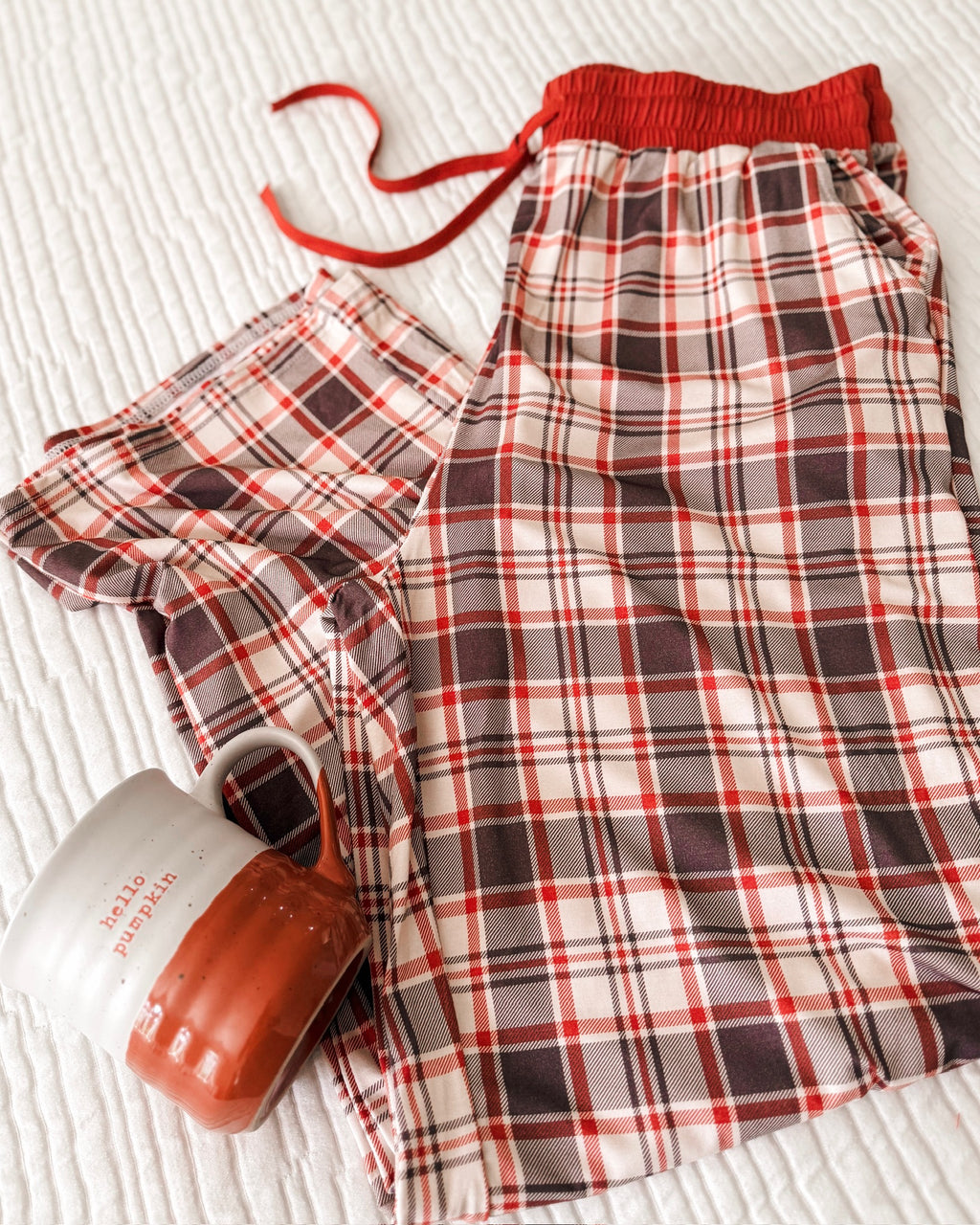 AUTUMN PLAID • men's bamboo pajama pant (unisex)