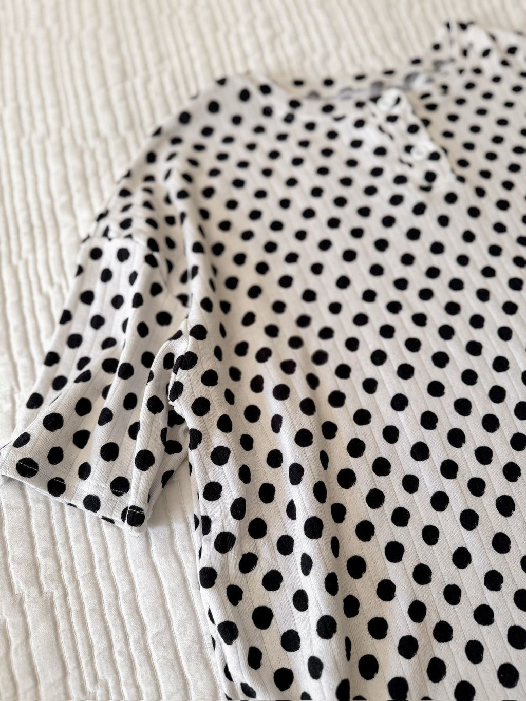 POLKA DOTS • women's pointelle pajama set