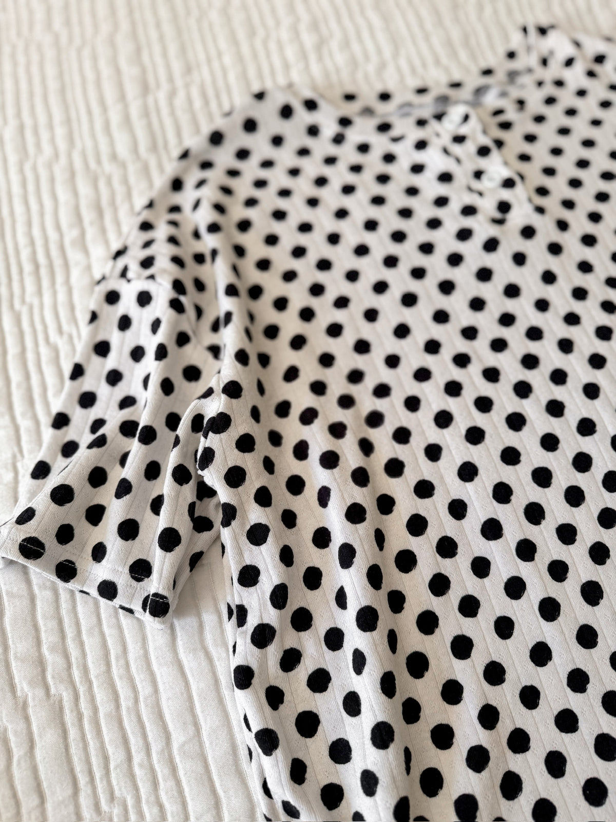 POLKA DOTS • women's pointelle pajama set