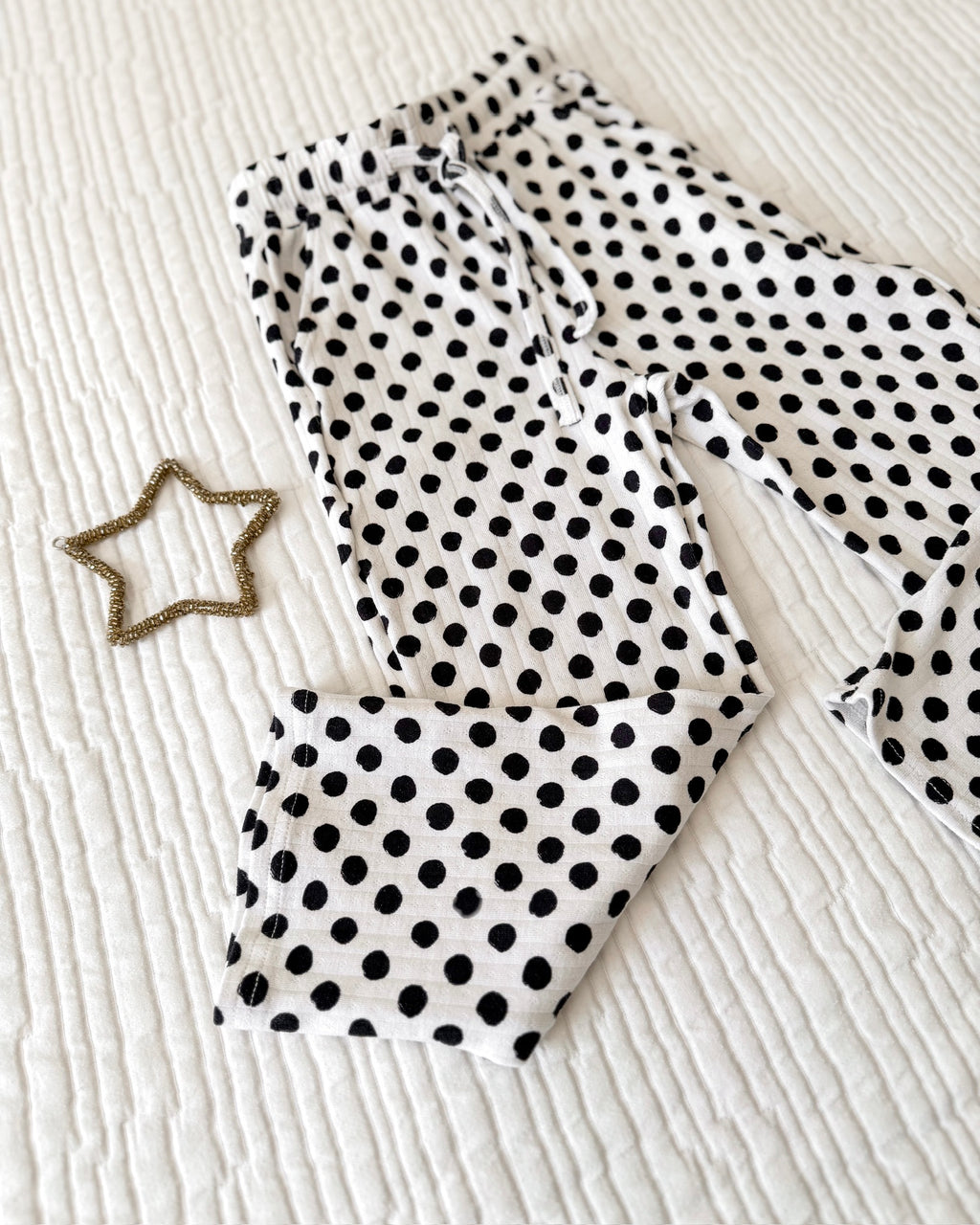 POLKA DOTS • pointelle pajama set (kids + youth)