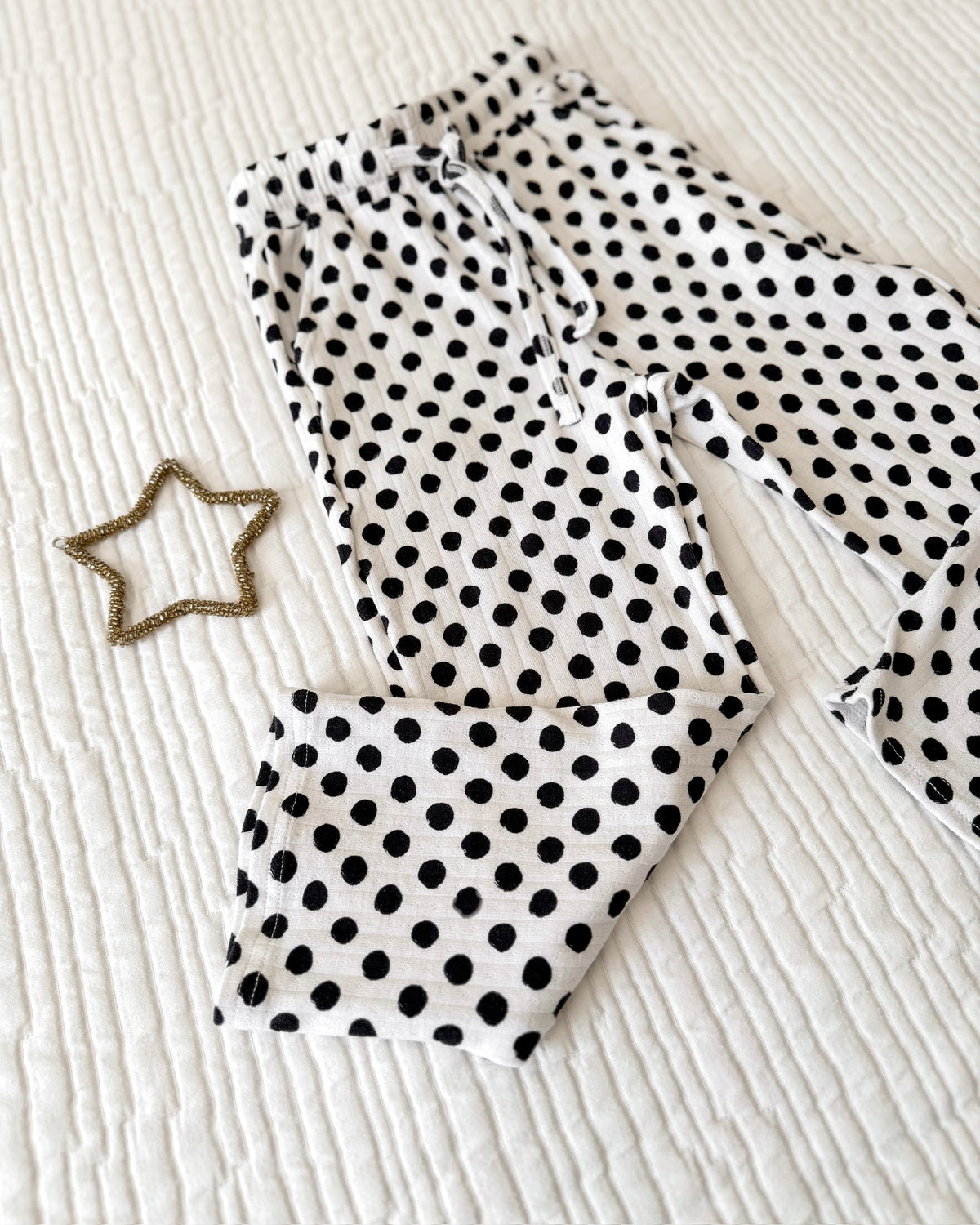POLKA DOTS • pointelle pajama set (kids + youth)