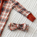 AUTUMN PLAID • baby headwrap