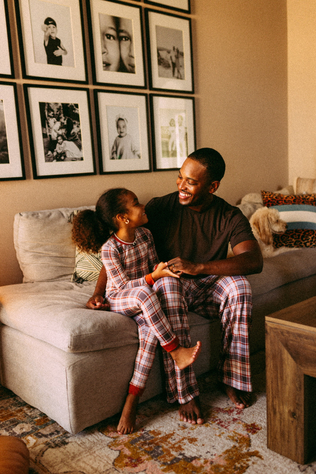 AUTUMN PLAID • kids bamboo pajama set