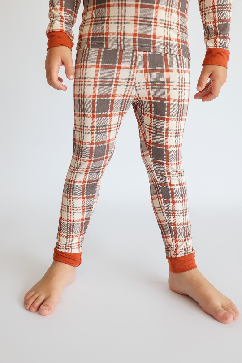 AUTUMN PLAID • kids bamboo pajama set