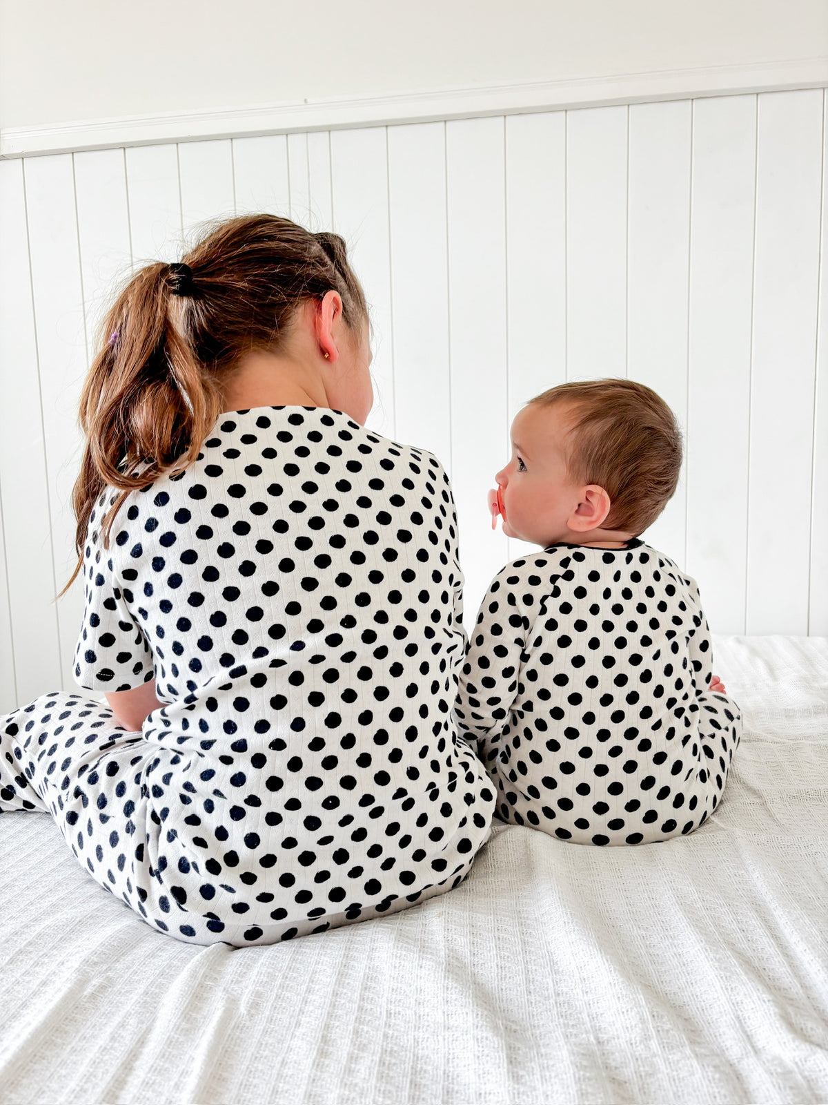 POLKA DOTS • pointelle pajama set (kids + youth)