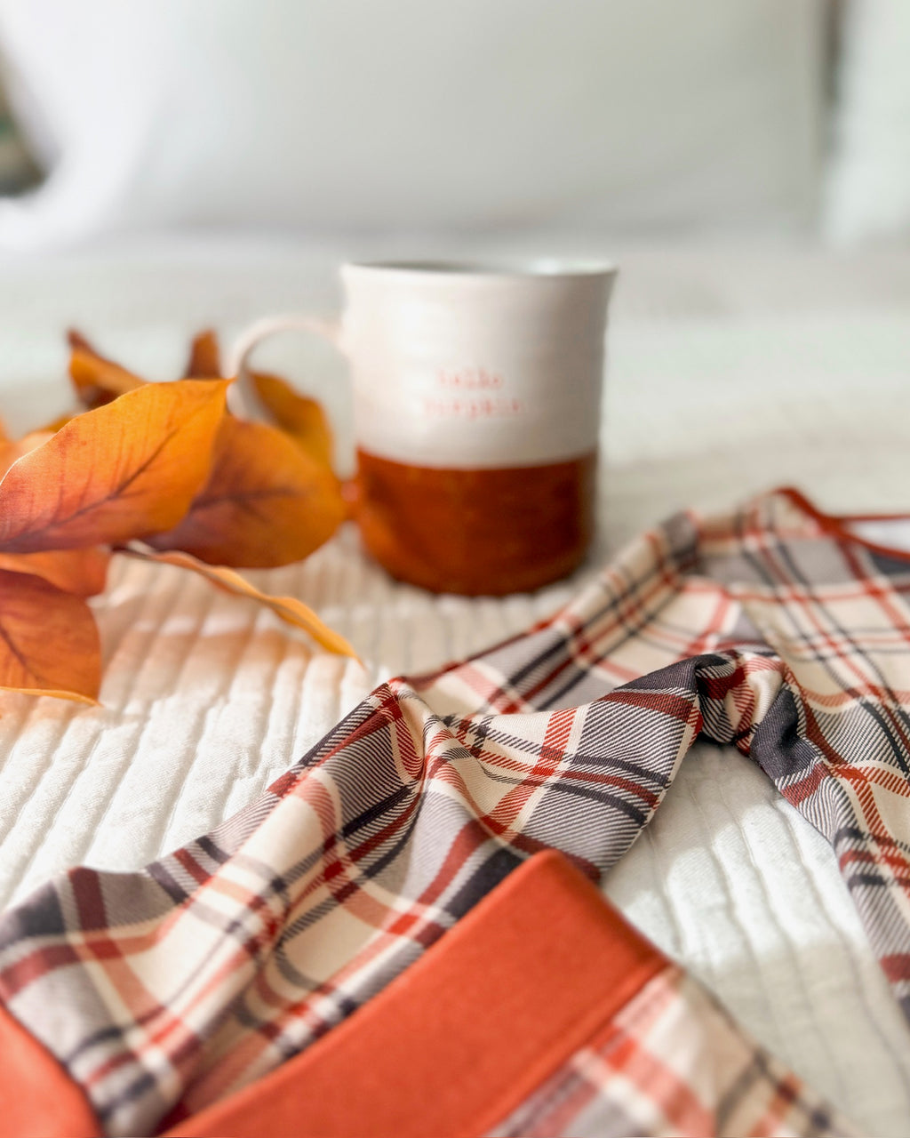 AUTUMN PLAID • kids bamboo pajama set