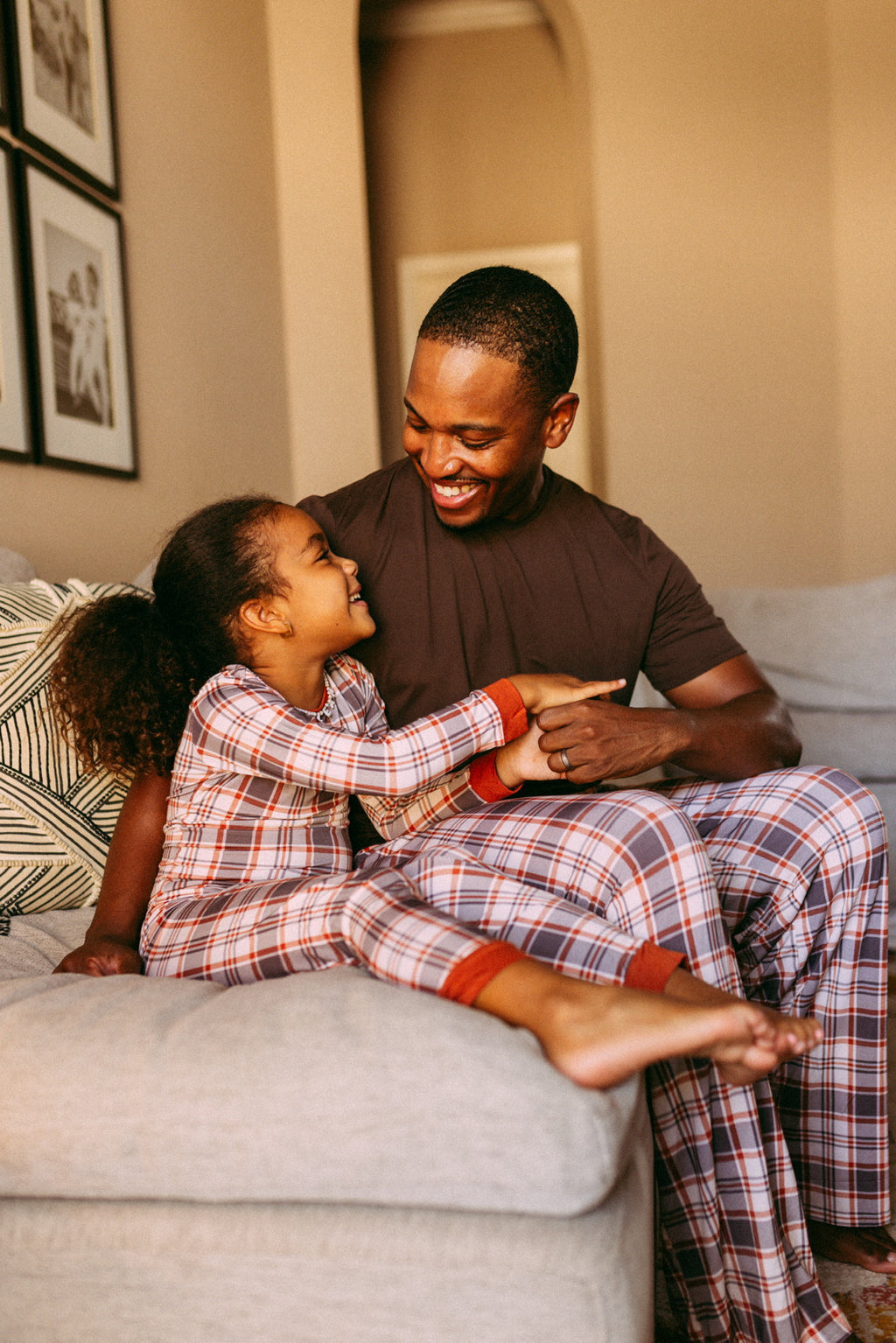 AUTUMN PLAID • kids bamboo pajama set