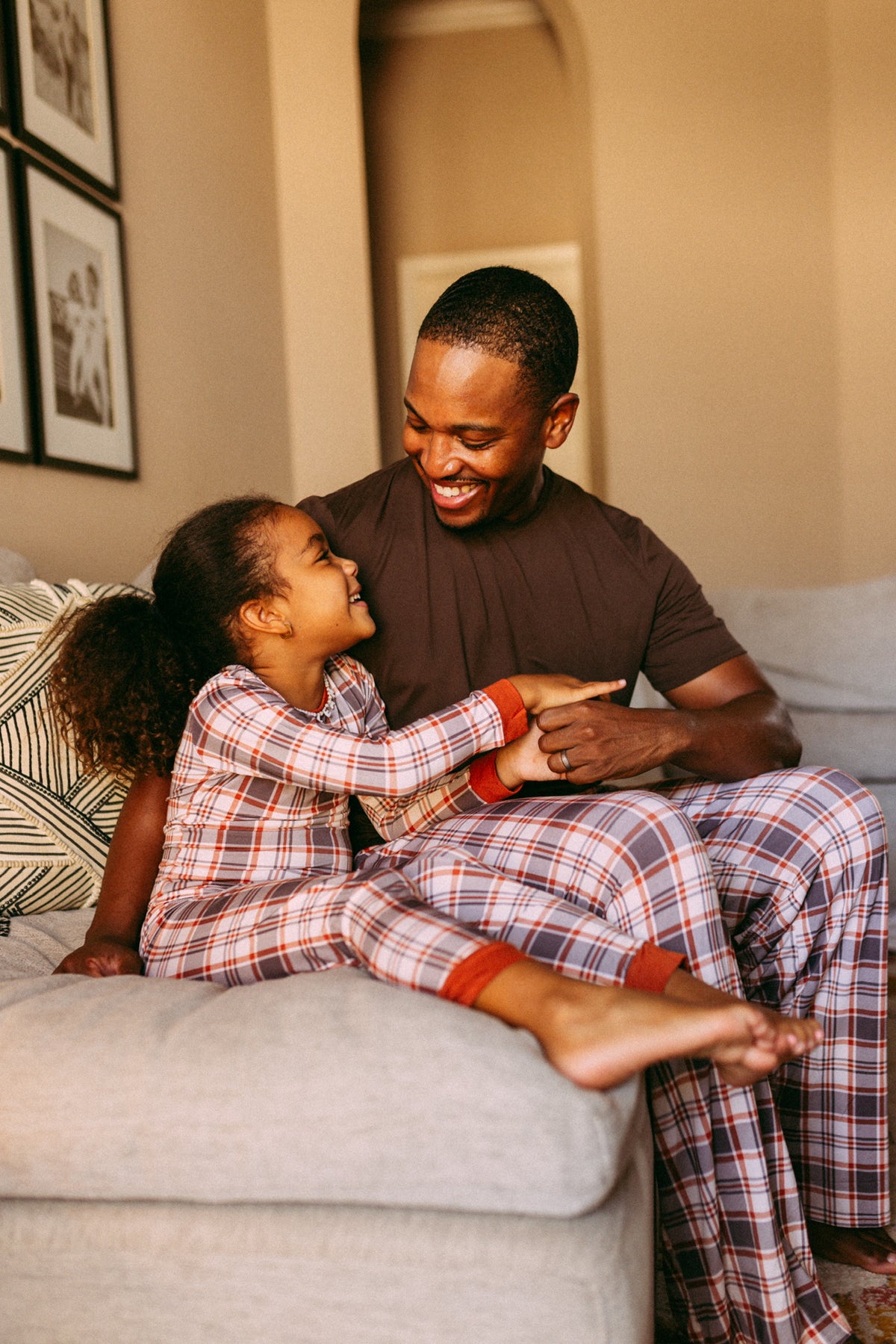 AUTUMN PLAID • kids bamboo pajama set