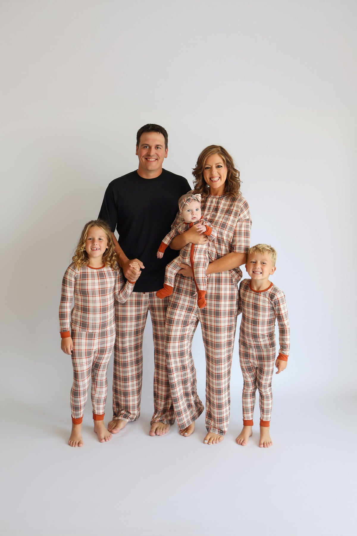 AUTUMN PLAID • kids bamboo pajama set