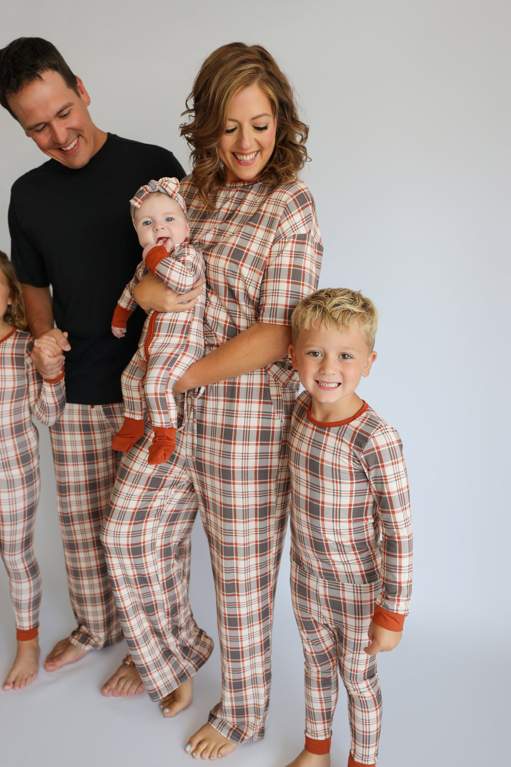 AUTUMN PLAID • kids bamboo pajama set