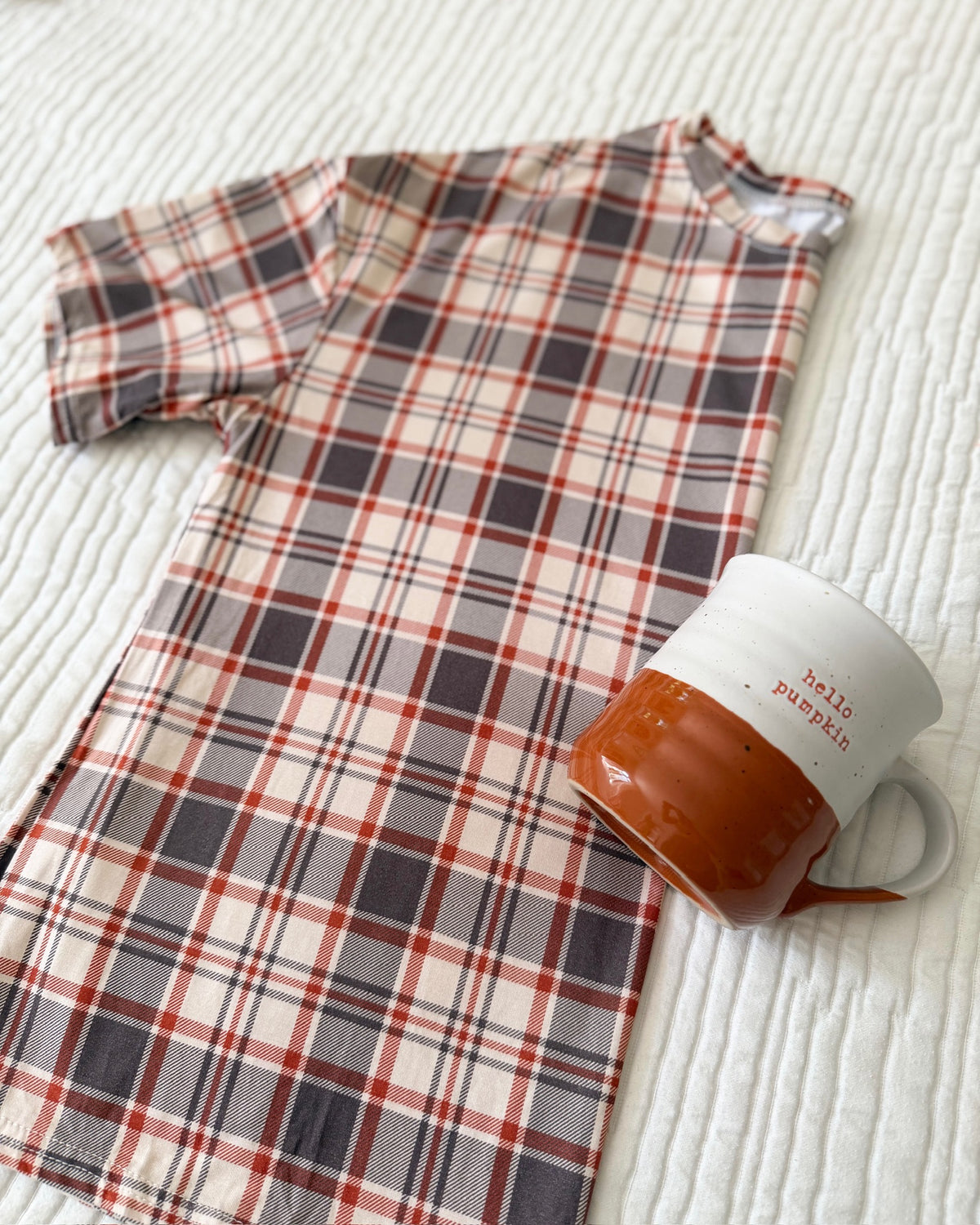 AUTUMN PLAID • bamboo boxy pajama set (women + youth)