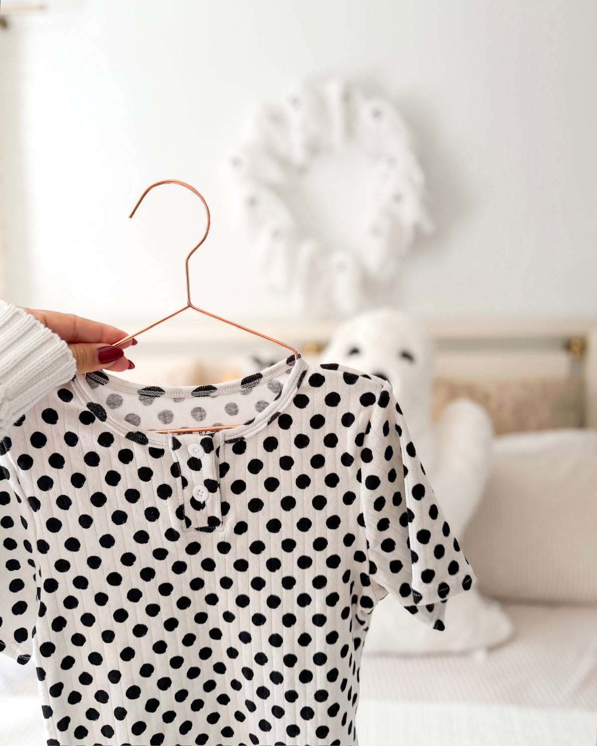 POLKA DOTS • pointelle pajama set (kids + youth)