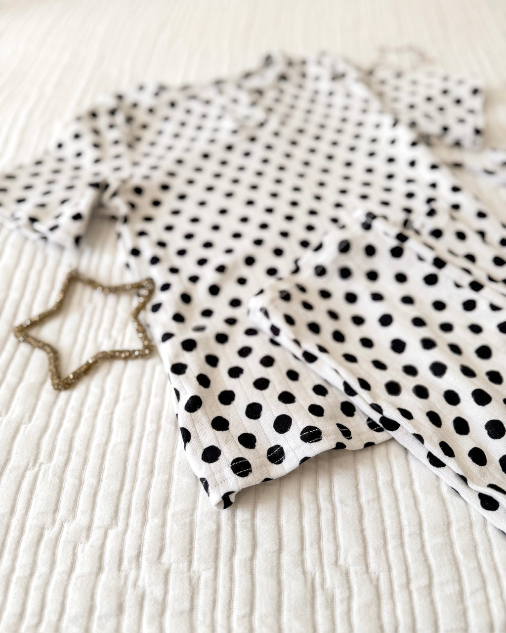 POLKA DOTS • pointelle pajama set (kids + youth)