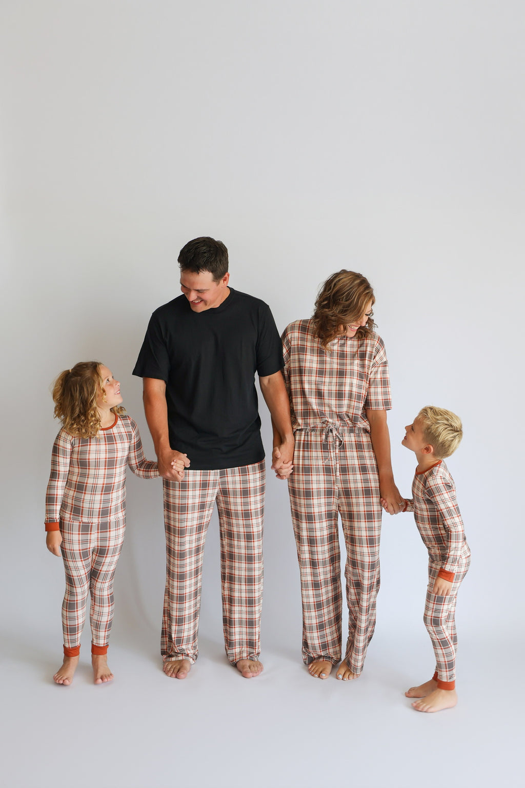 AUTUMN PLAID • kids bamboo pajama set