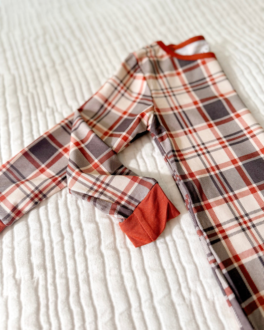 AUTUMN PLAID • kids bamboo pajama set