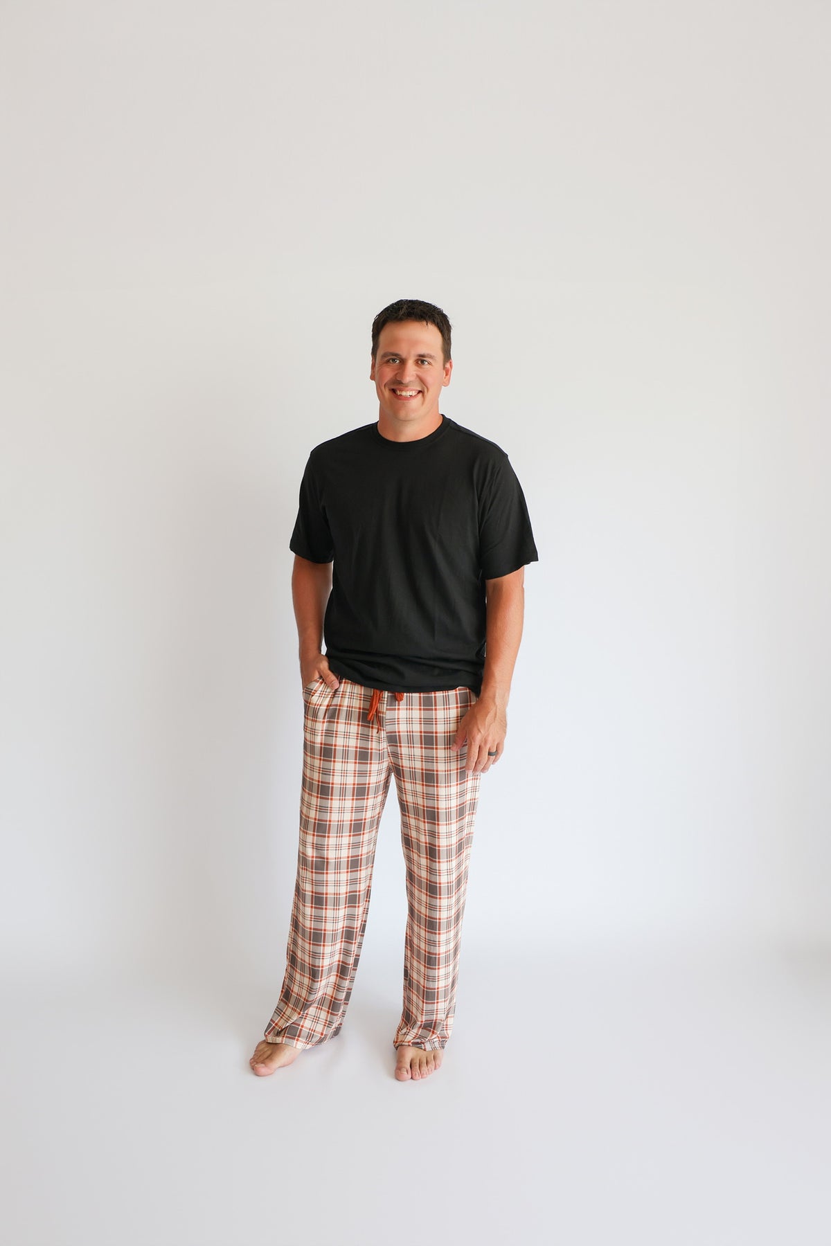 AUTUMN PLAID • men's bamboo pajama pant (unisex)