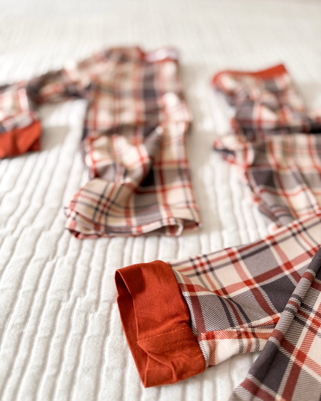 AUTUMN PLAID • kids bamboo pajama set