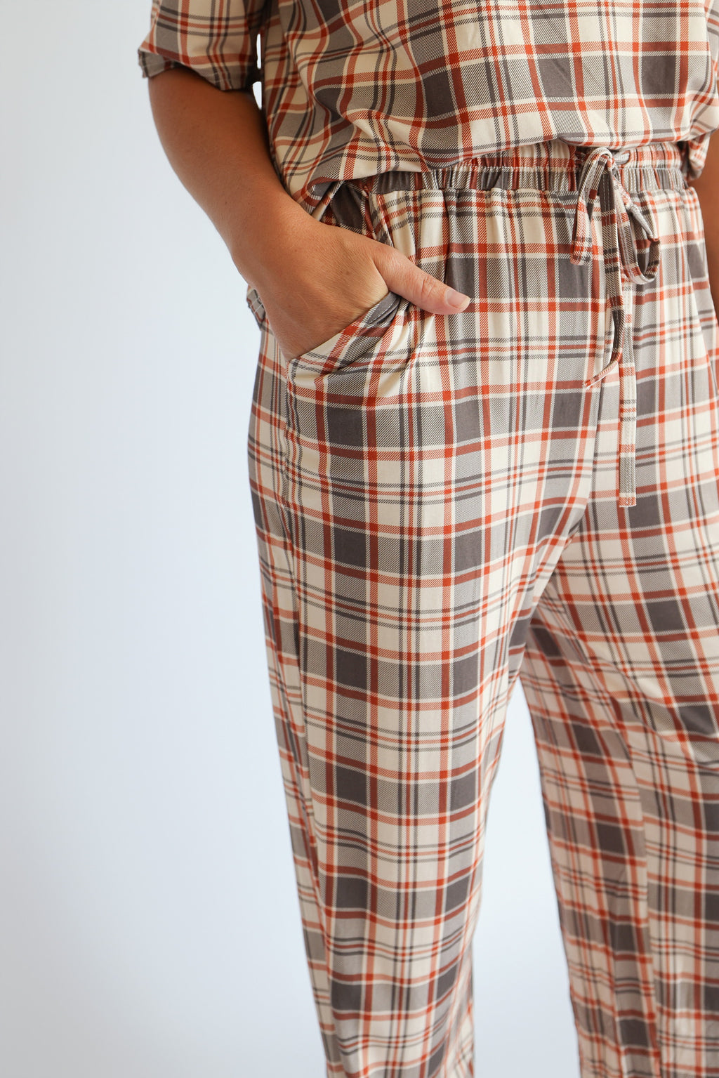 AUTUMN PLAID • bamboo boxy pajama set (women + youth)