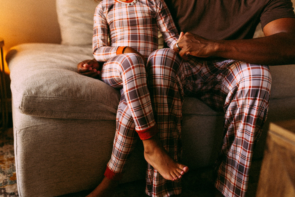AUTUMN PLAID • kids bamboo pajama set