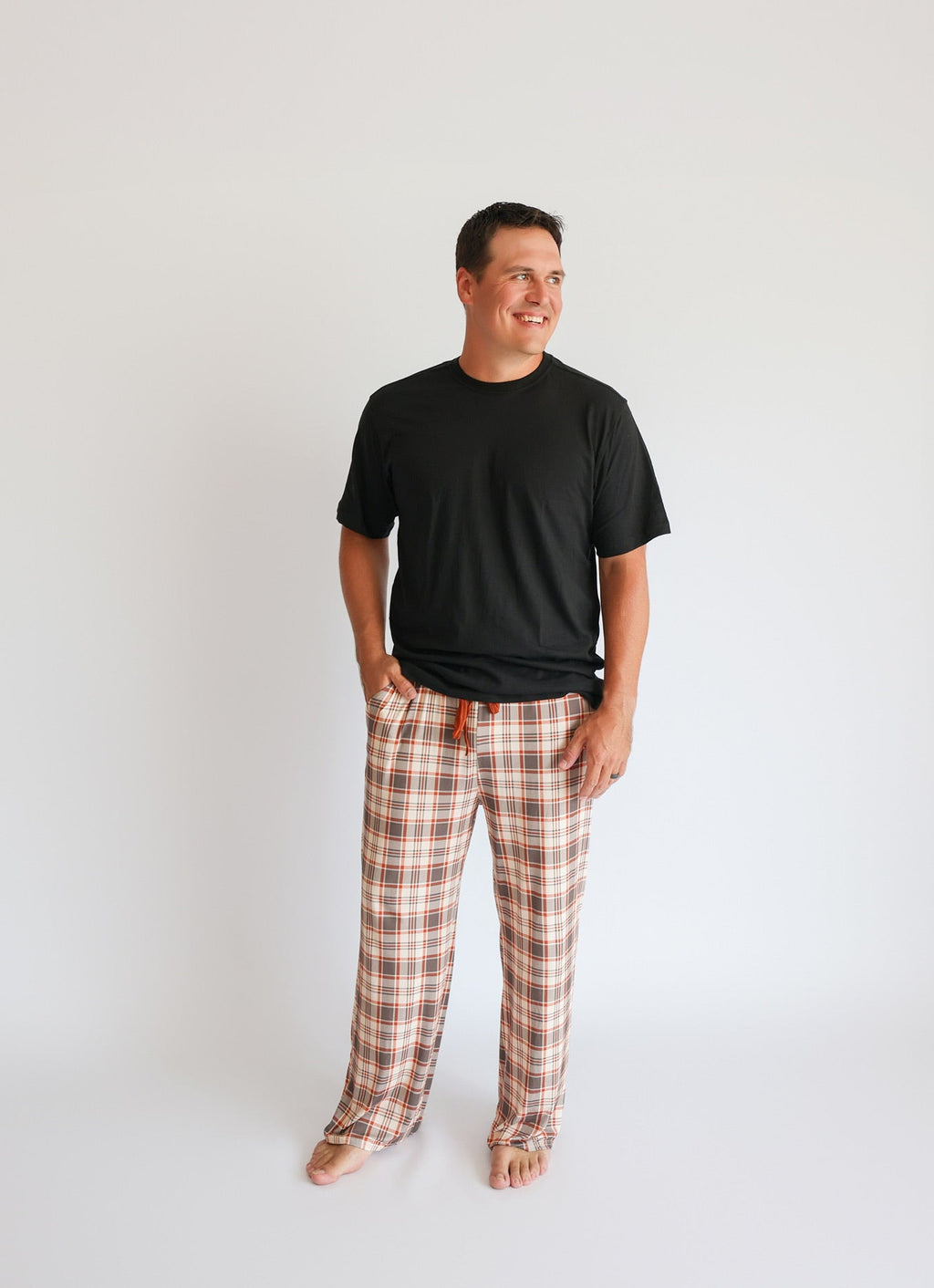 AUTUMN PLAID • men's bamboo pajama pant (unisex)
