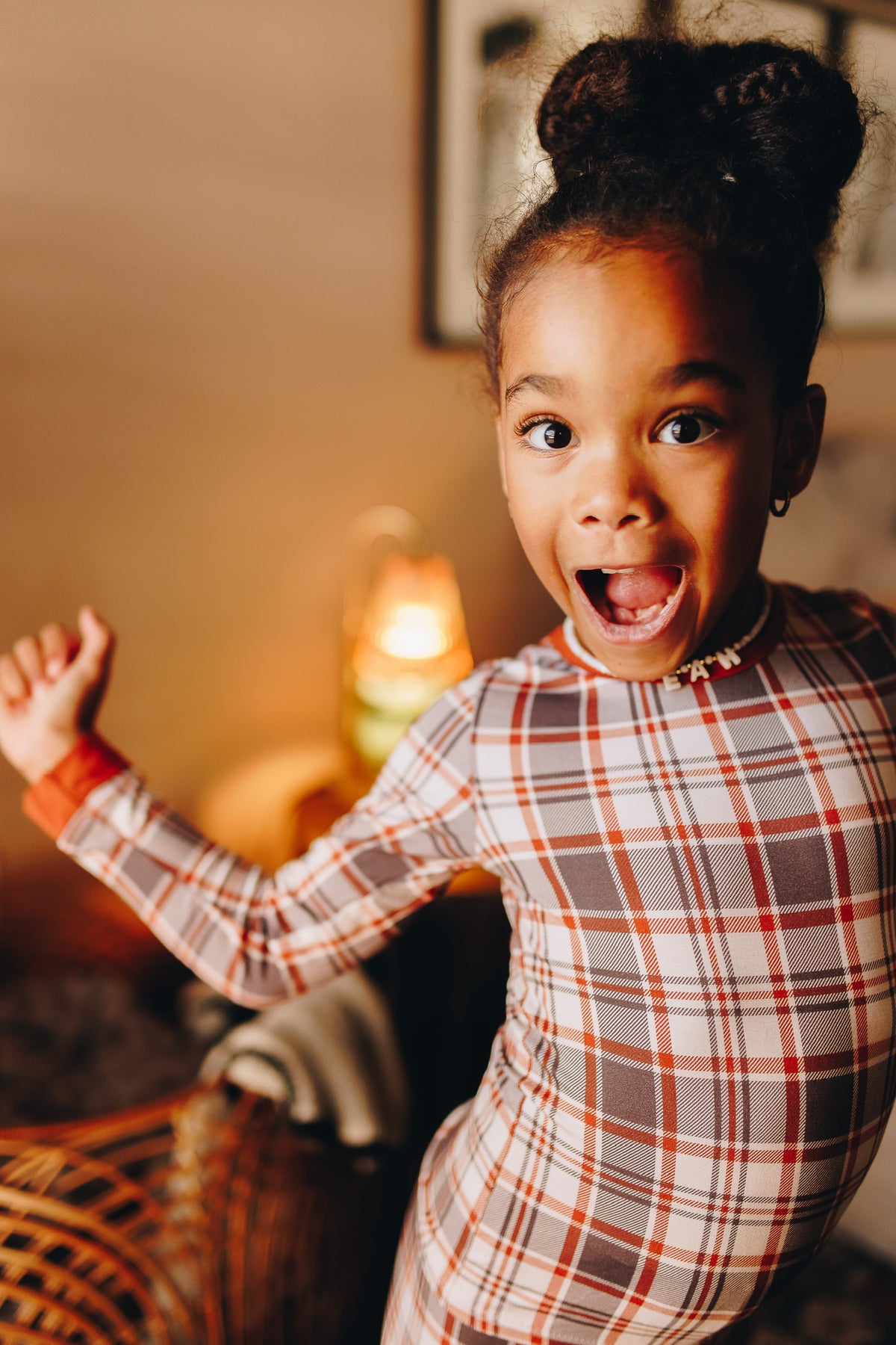 AUTUMN PLAID • kids bamboo pajama set