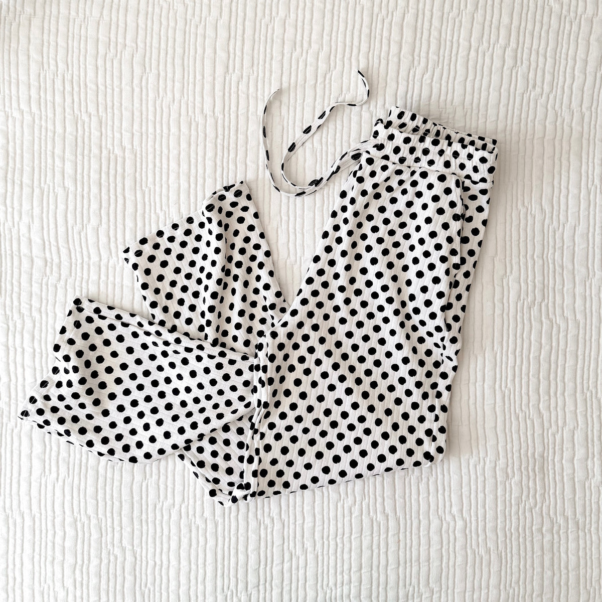 POLKA DOTS • women's pointelle pajama set