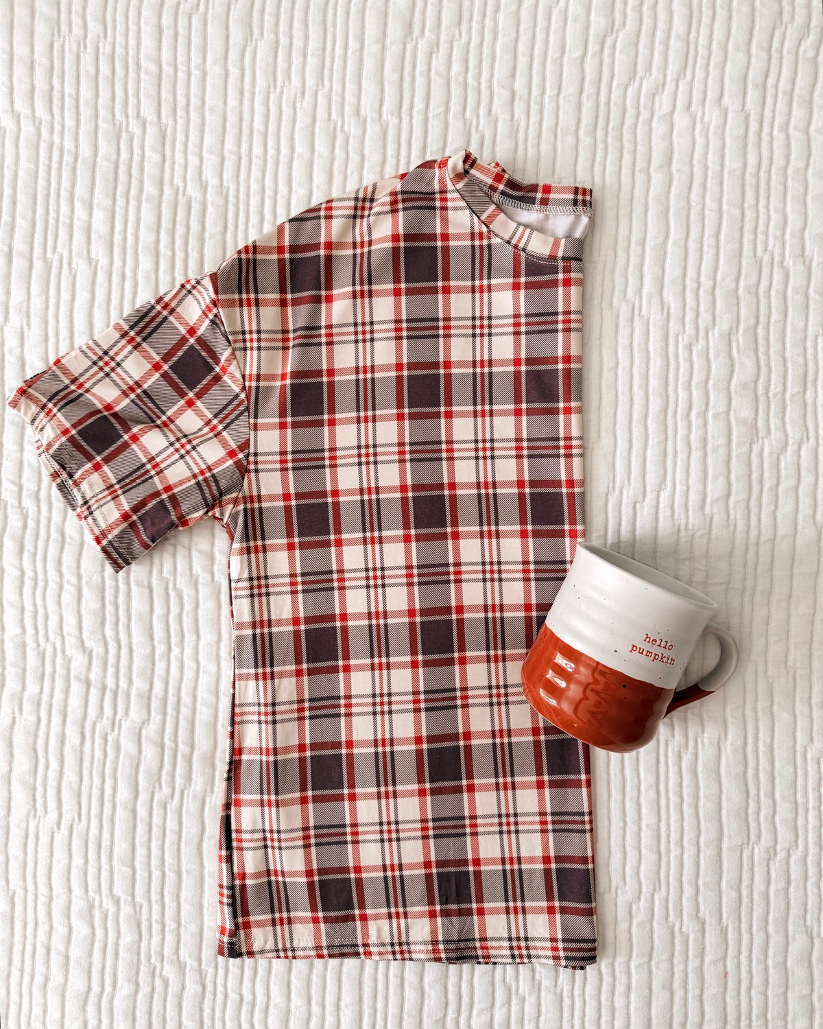 AUTUMN PLAID • bamboo boxy pajama set (women + youth)