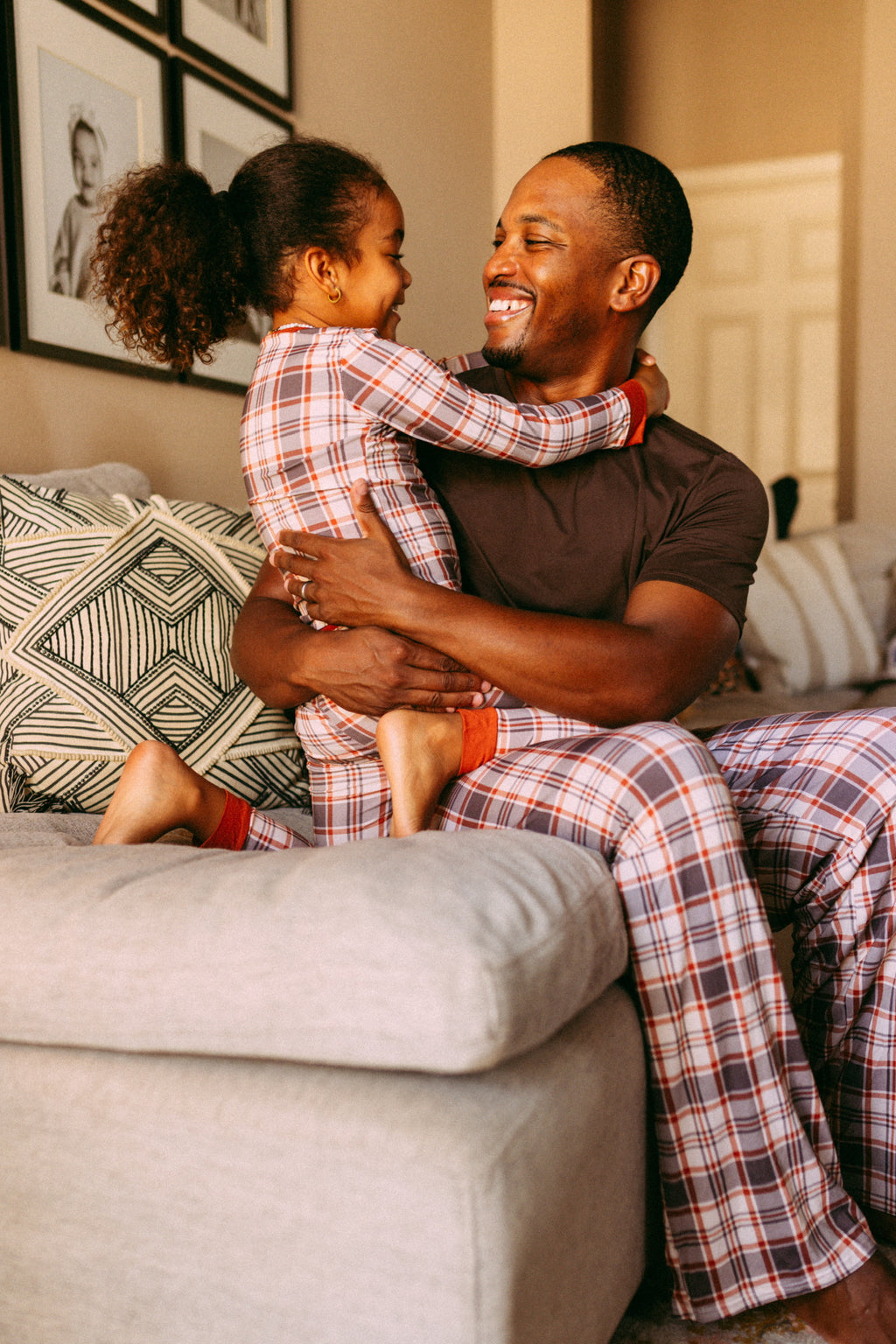 AUTUMN PLAID • kids bamboo pajama set
