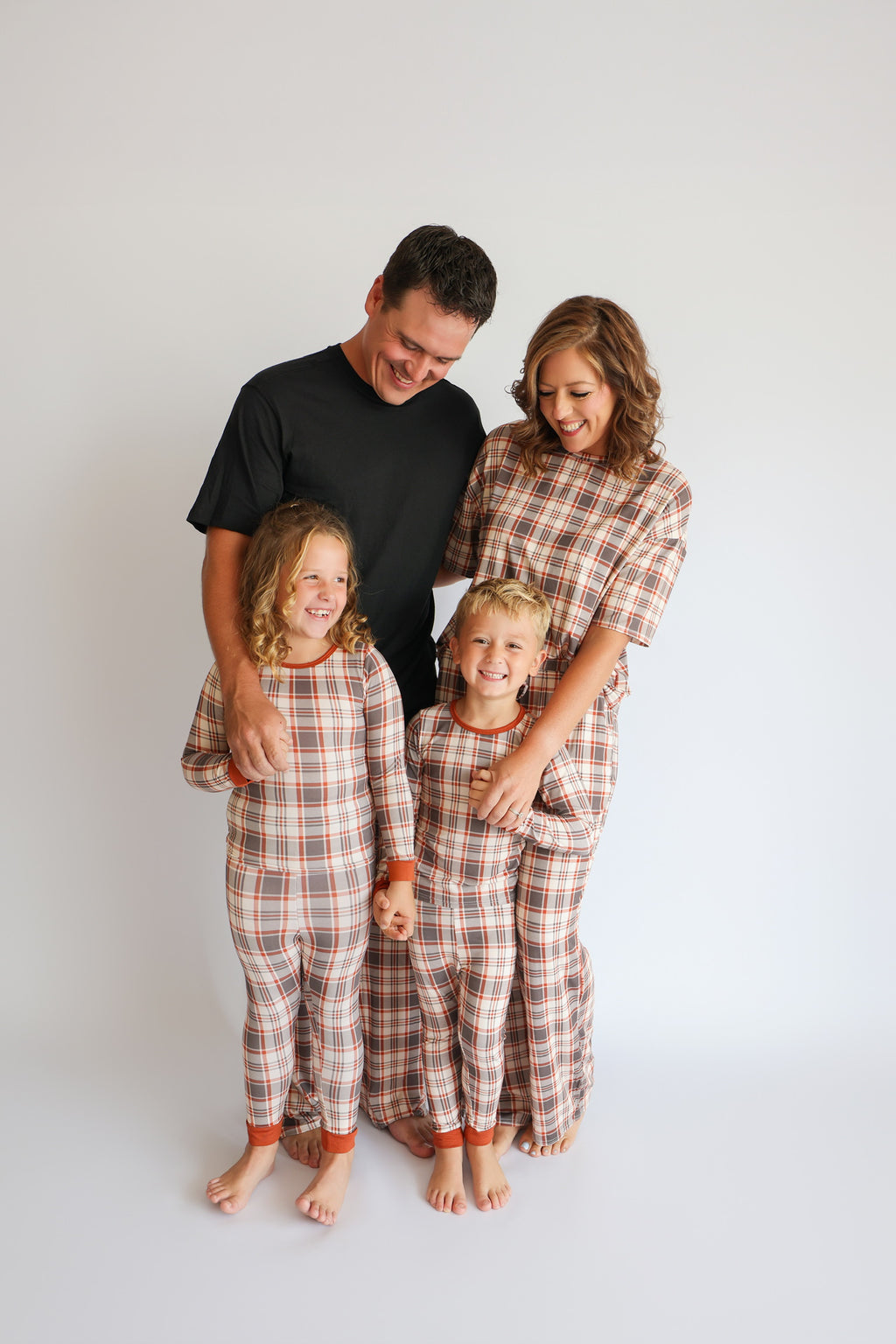 AUTUMN PLAID • bamboo boxy pajama set (women + youth)