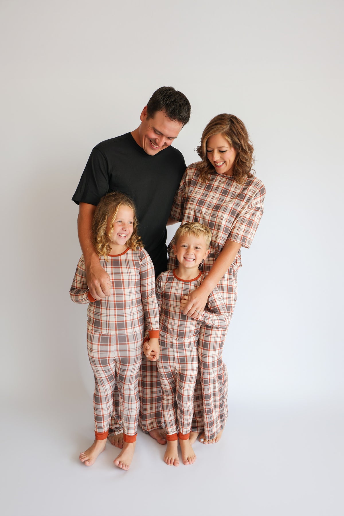 AUTUMN PLAID • bamboo boxy pajama set (women + youth)