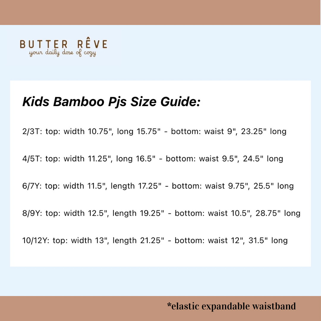 AUTUMN PLAID • kids bamboo pajama set