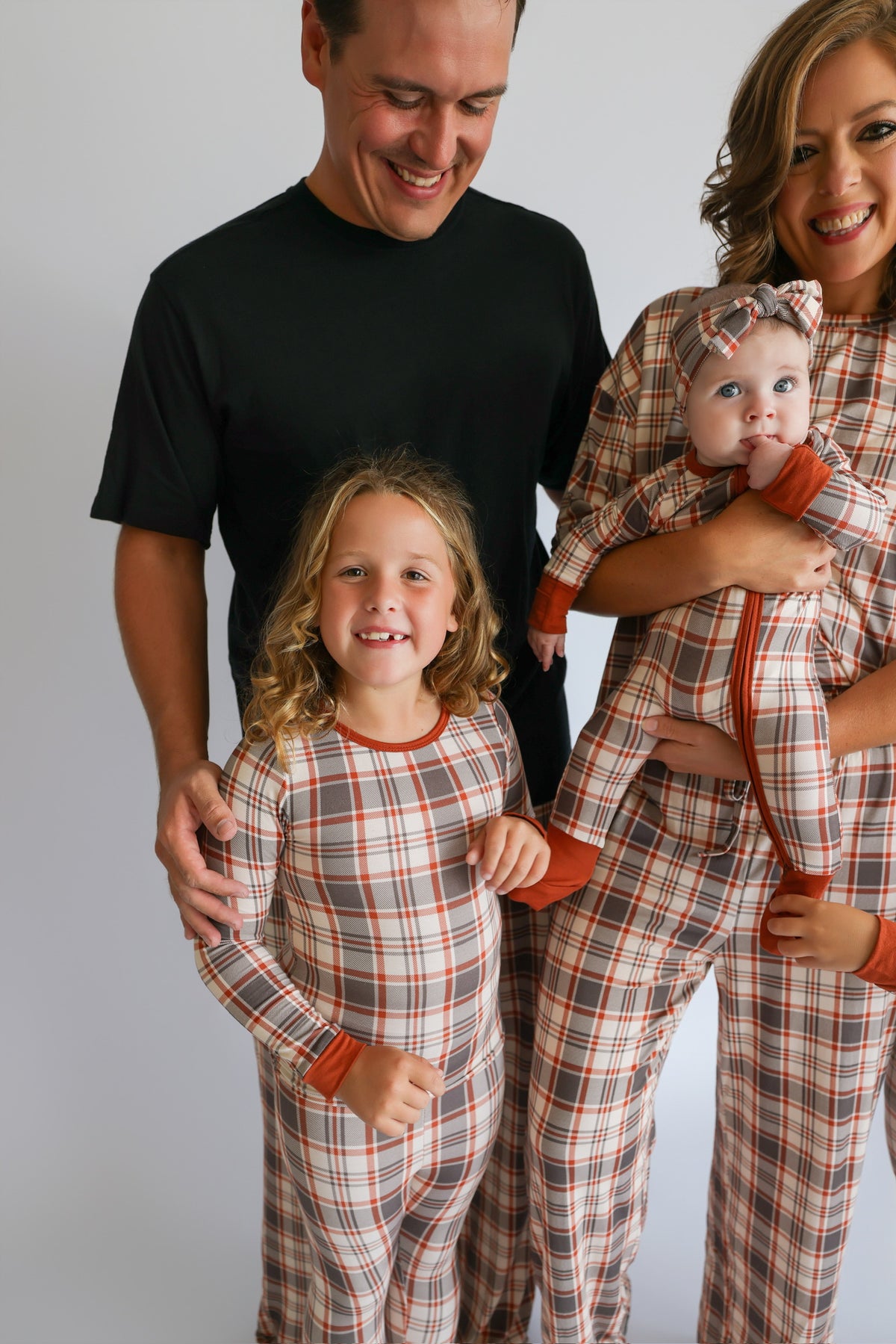 AUTUMN PLAID • kids bamboo pajama set