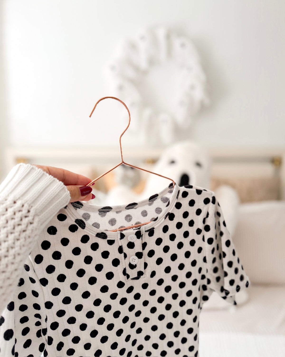 POLKA DOTS • pointelle pajama set (kids + youth)