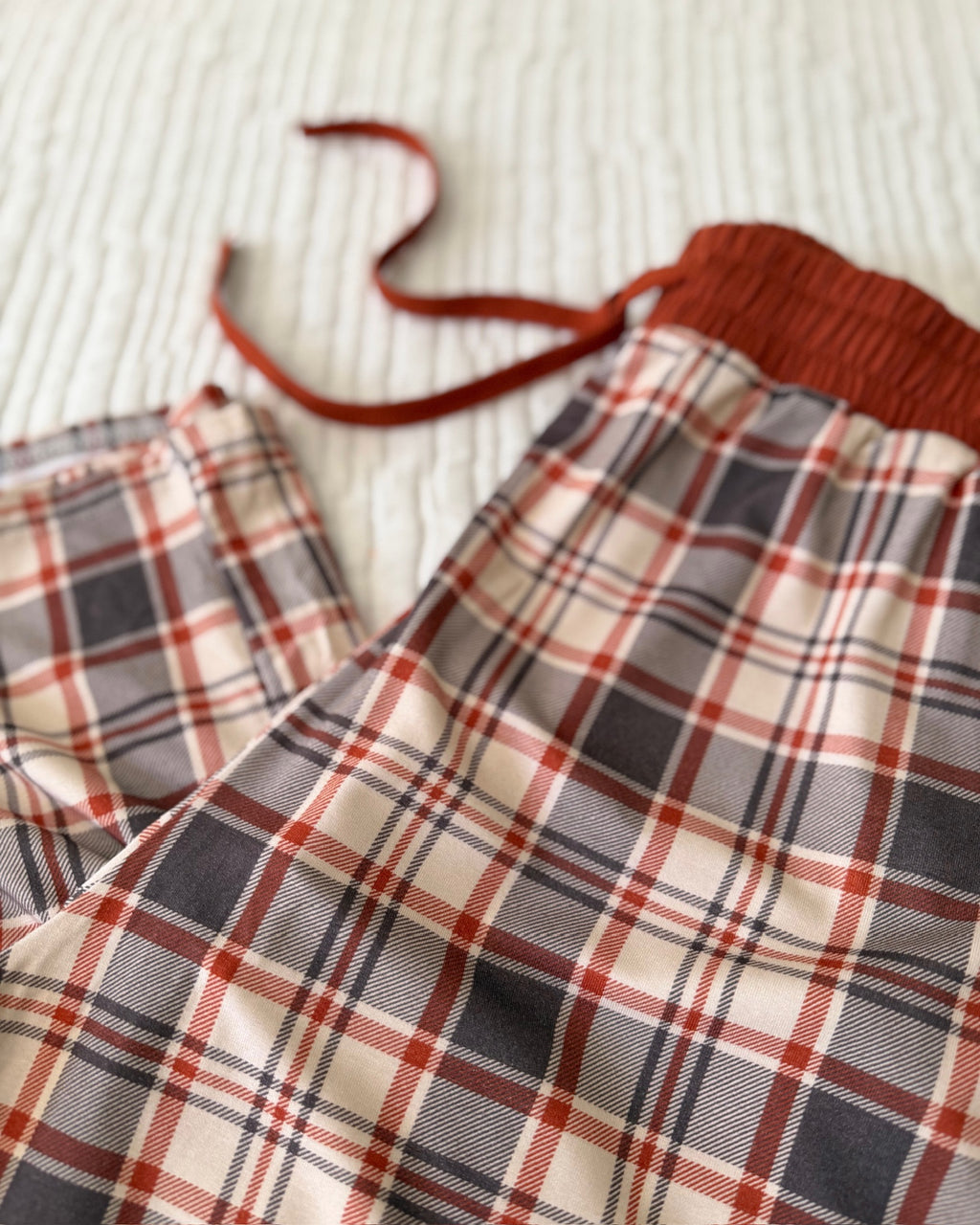 AUTUMN PLAID • men's bamboo pajama pant (unisex)