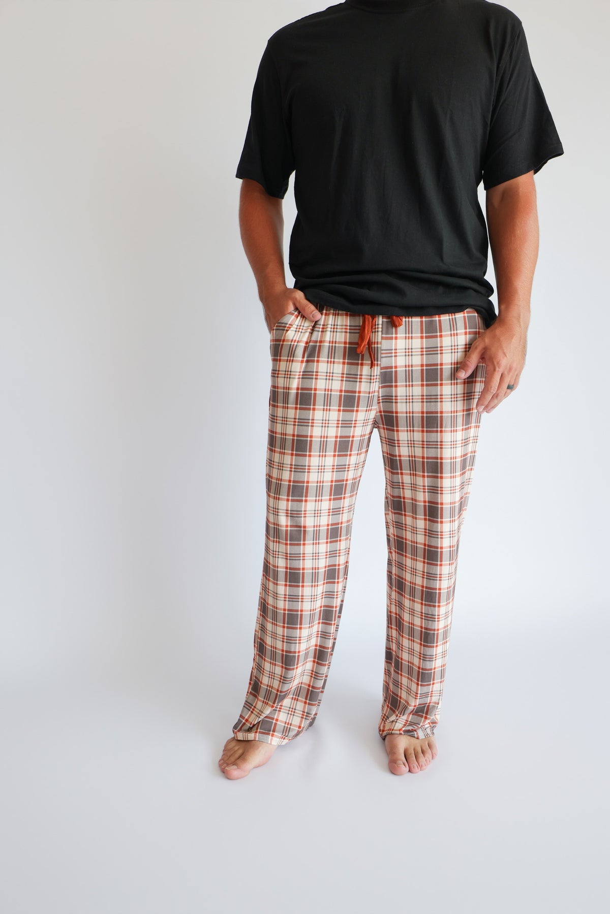 AUTUMN PLAID • men's bamboo pajama pant (unisex)