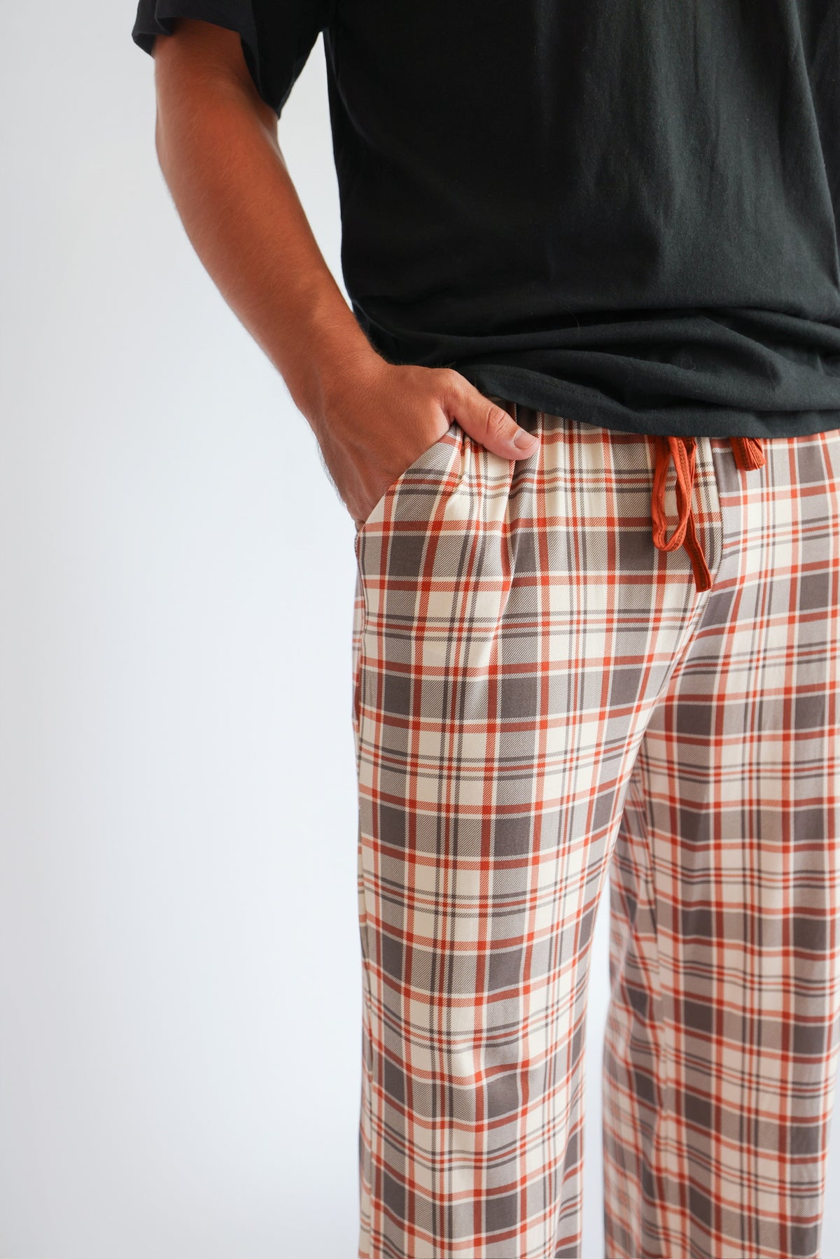 AUTUMN PLAID • men's bamboo pajama pant (unisex)